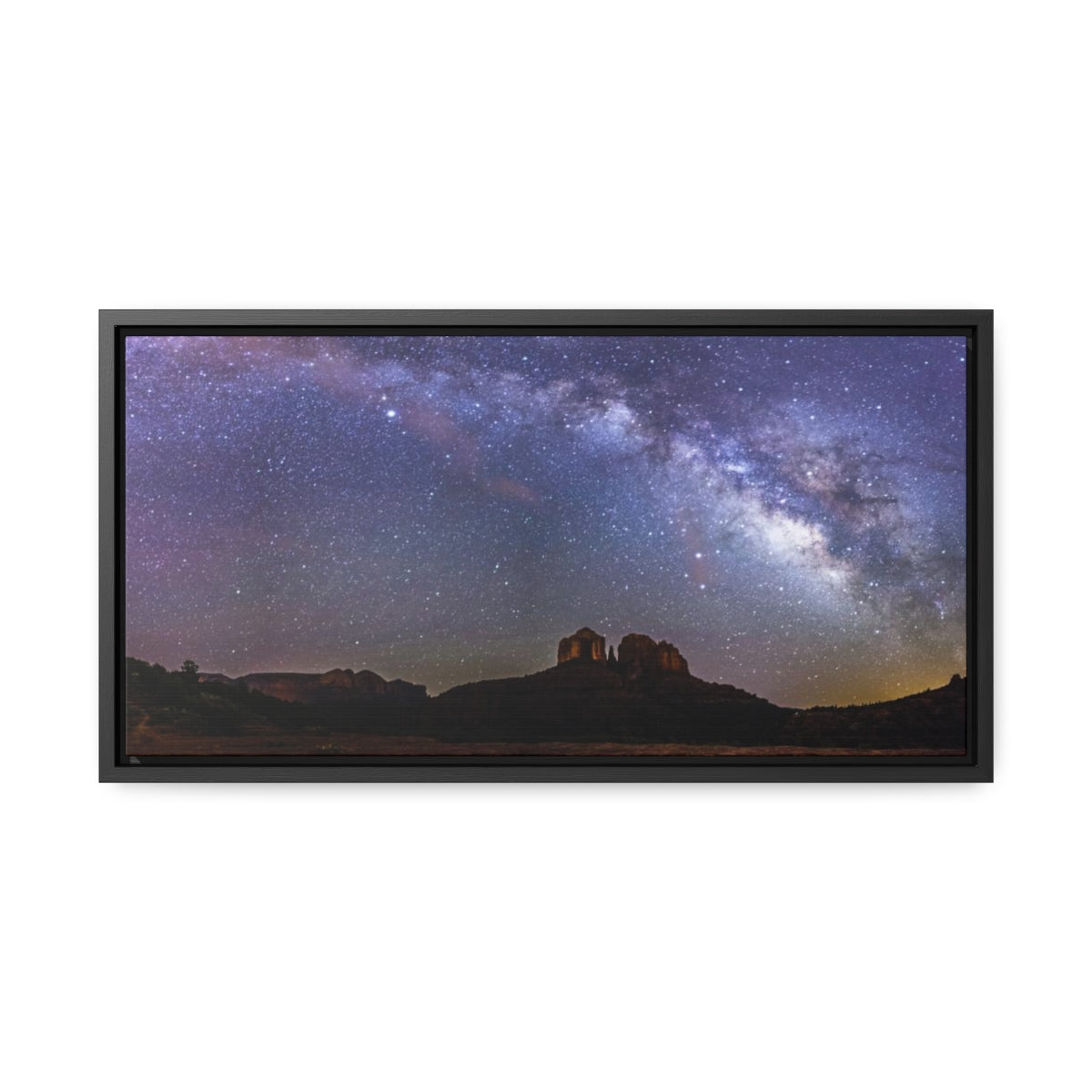 Milky Way Over Cathedral Rock Canvas Print