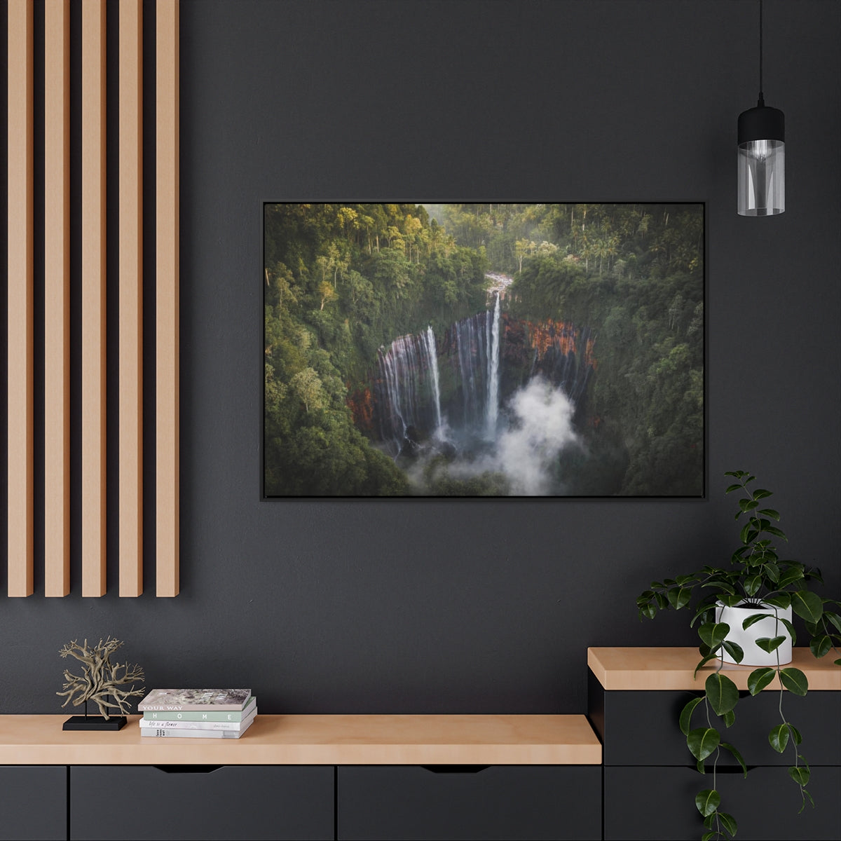 Indonesia Waterfall Canvas Print