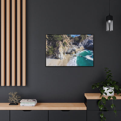 California Beach Waterfall Canvas Print
