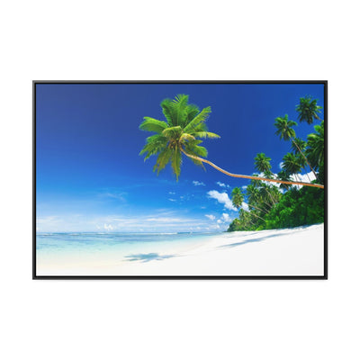Beach Palm Tree Canvas Print