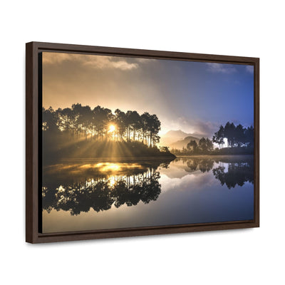 Sunset Lake Reflection Canvas Print