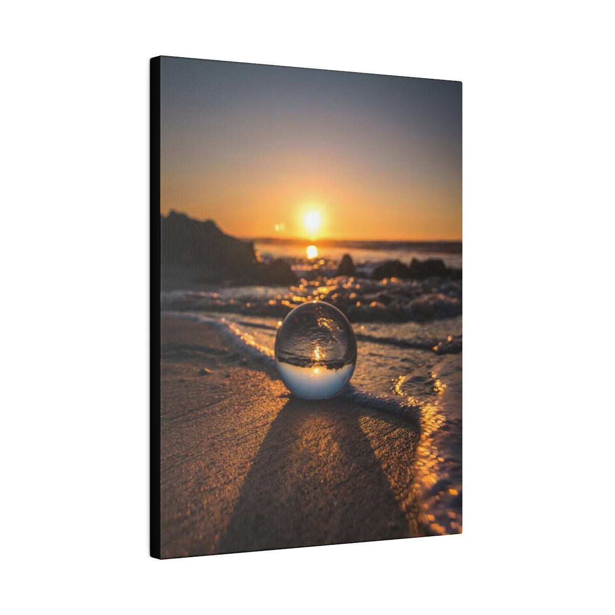 Glass Ball at Sunset Canvas Print