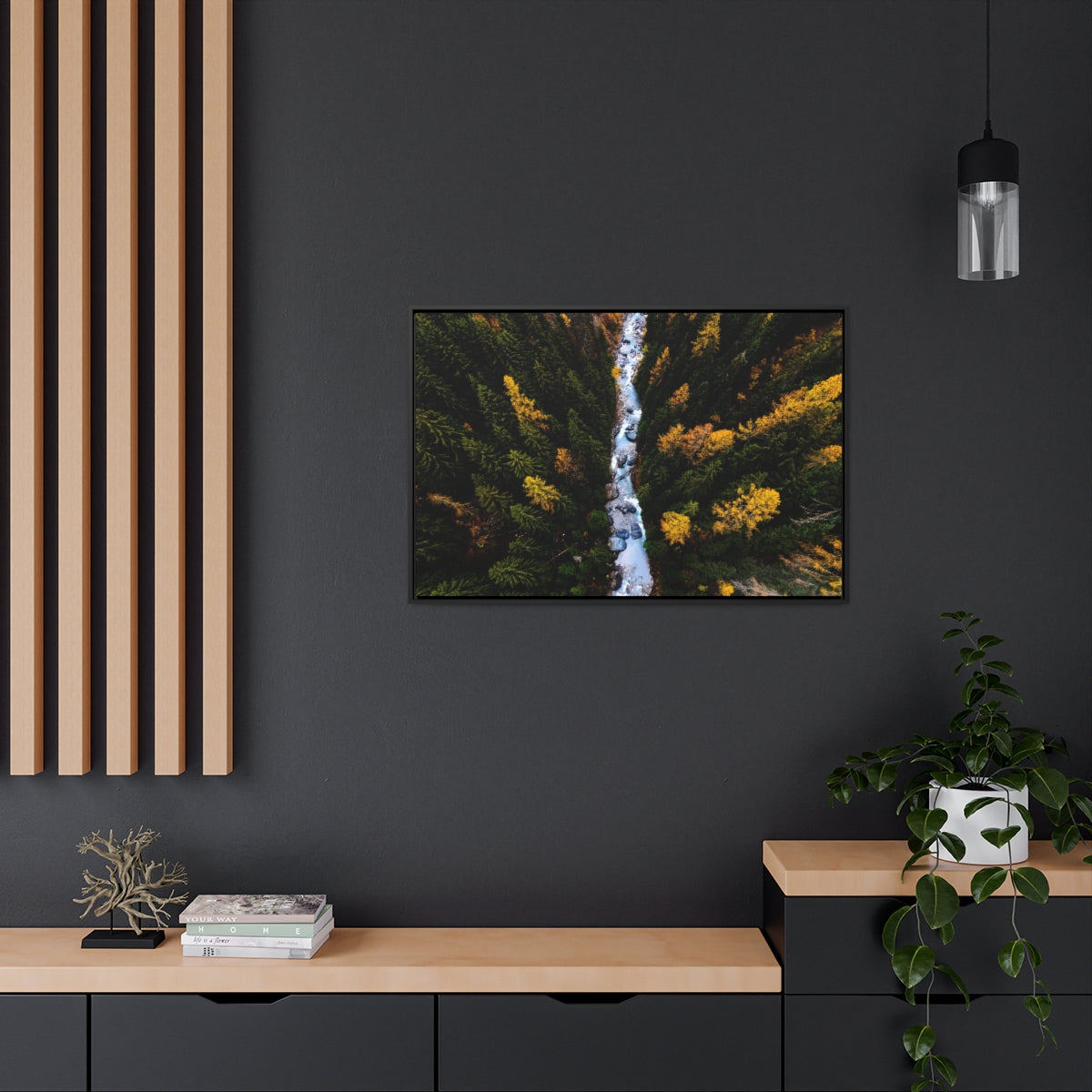 Forest River Canvas Print