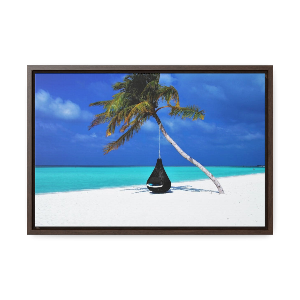 Maldives Beach Serenity Canvas Print