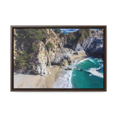 California Beach Waterfall Canvas Print