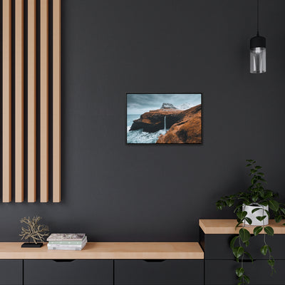 Highland Cliff Waterfall Canvas Print
