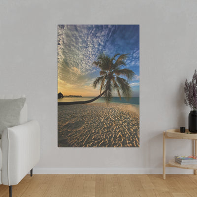 Bent Palm Tree Canvas Print