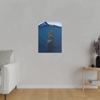 Whaleshark Ascending Canvas Print