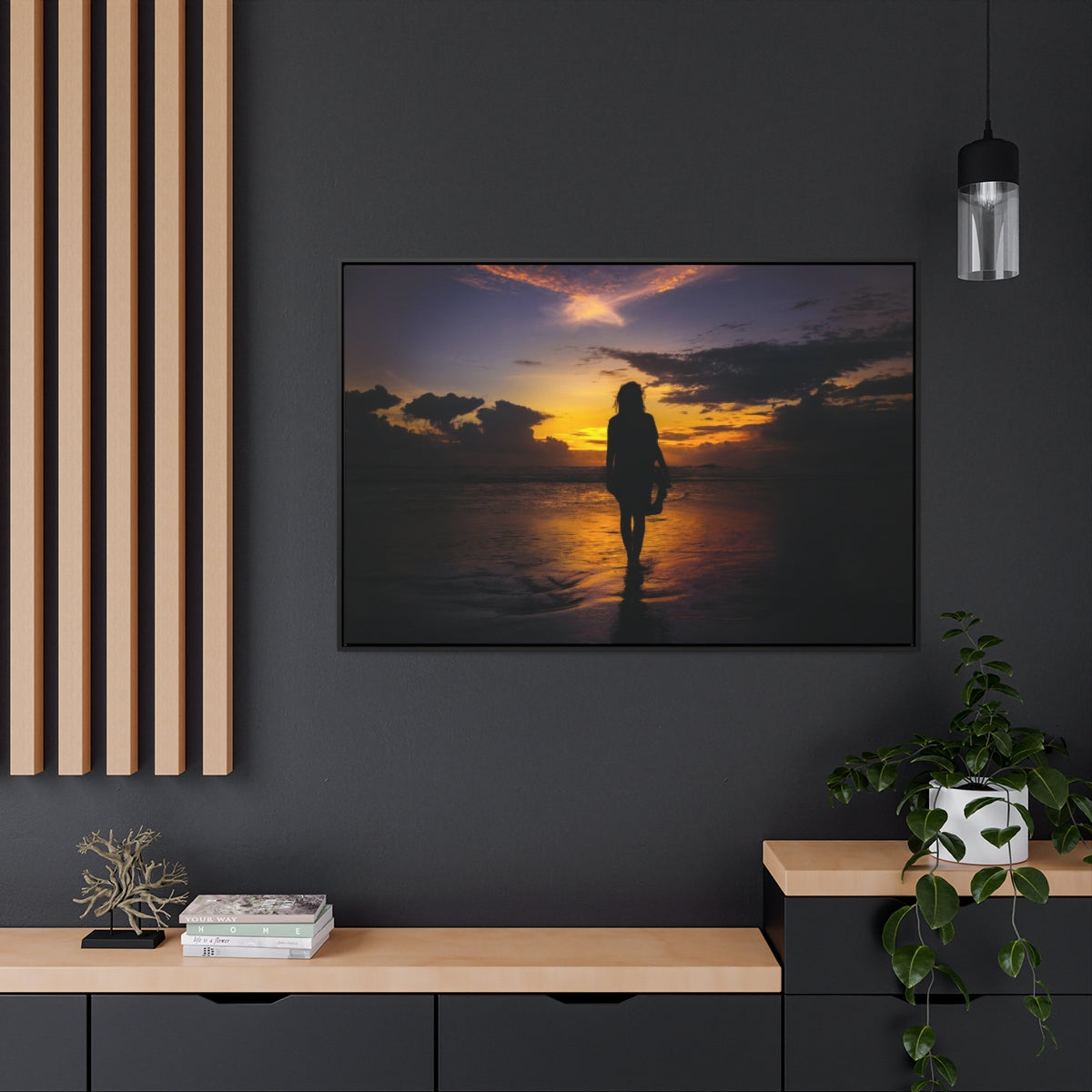 Sunset Silhouette Canvas Print