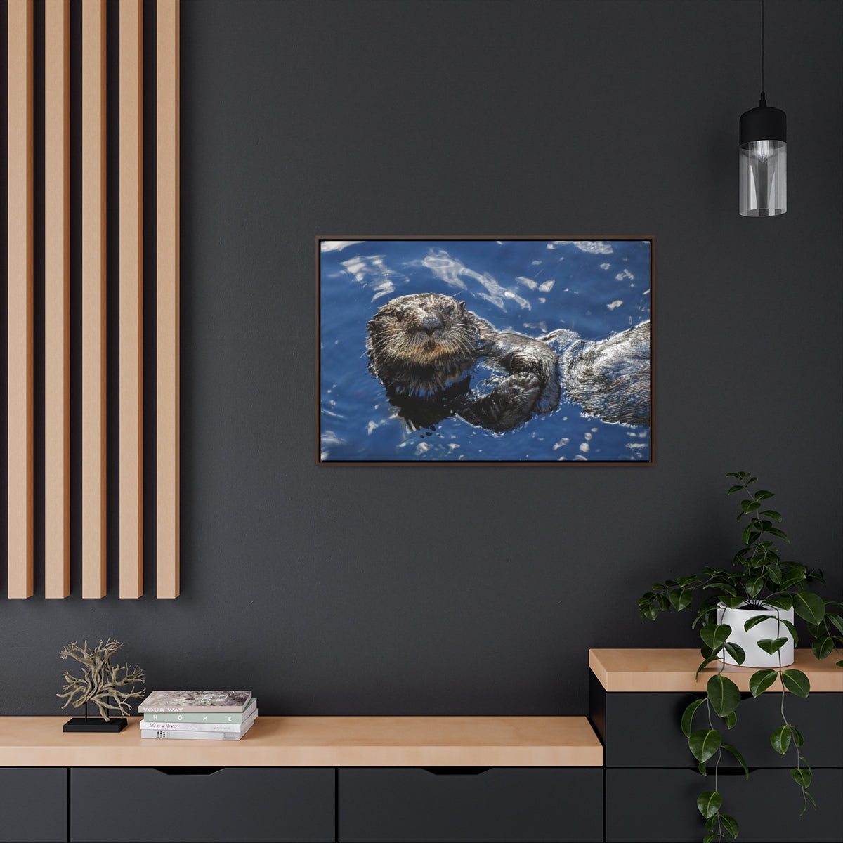 Otter Staredown Canvas Print