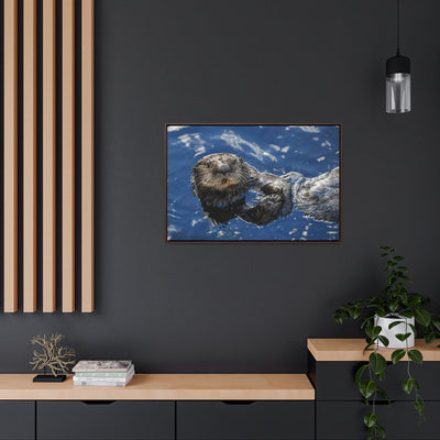 Otter Staredown Canvas Print